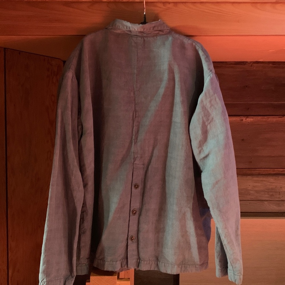 J Morgan Puett Unstructured Linen/silk Jacket - Picture 5 of 6